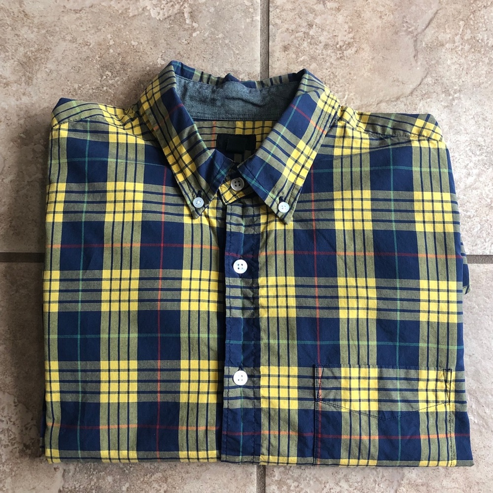 J. CREW TARTAN Men’s Button Long sleeve Shirt L